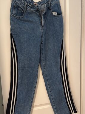 Dot & Lu Striped Jeans 29